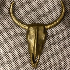 Gold/Bronze Target Bull/Skull head wall decor